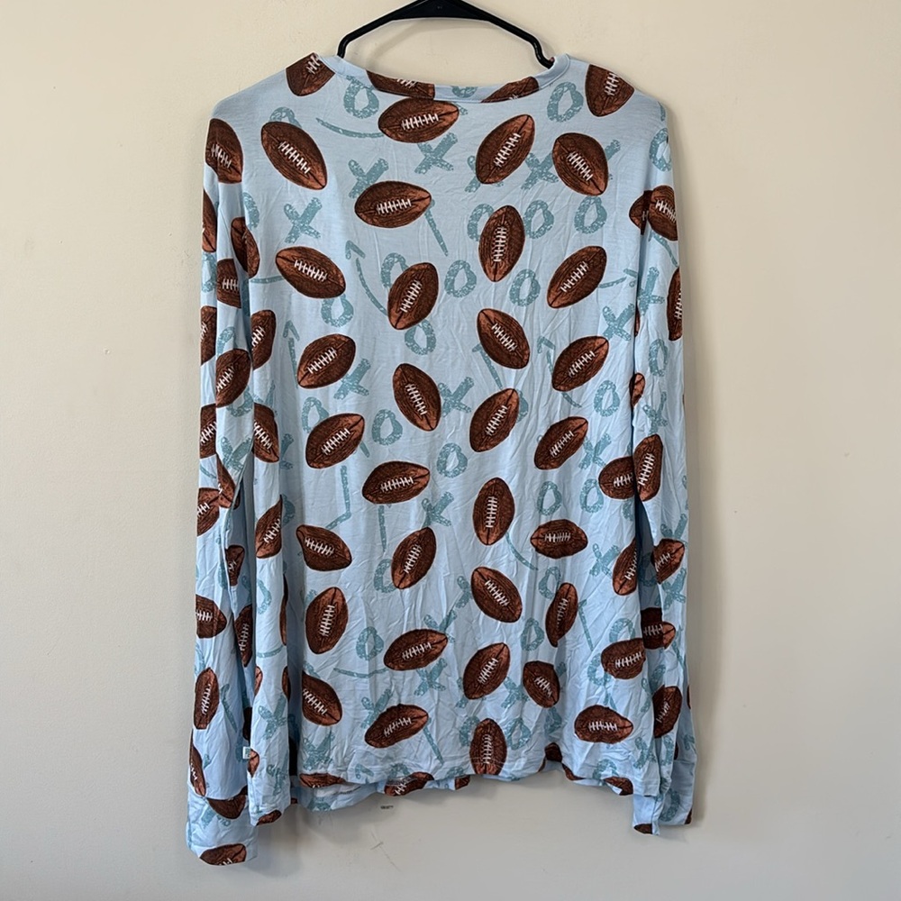 New Posh Peanut Field Day Bamboo Pajama Top Size XL - Picture 6 of 8